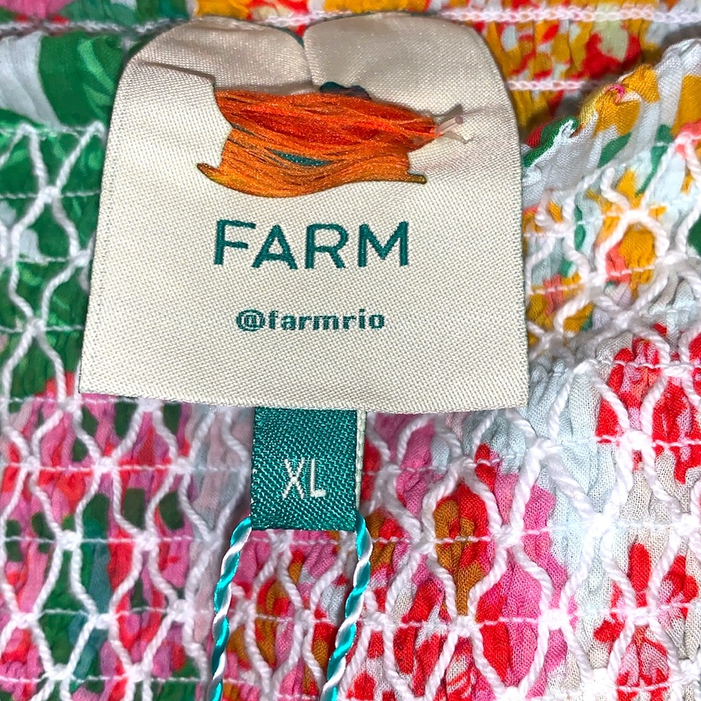 FARM Rio Off White Sketch Mini Skirt - Picture 3 of 5